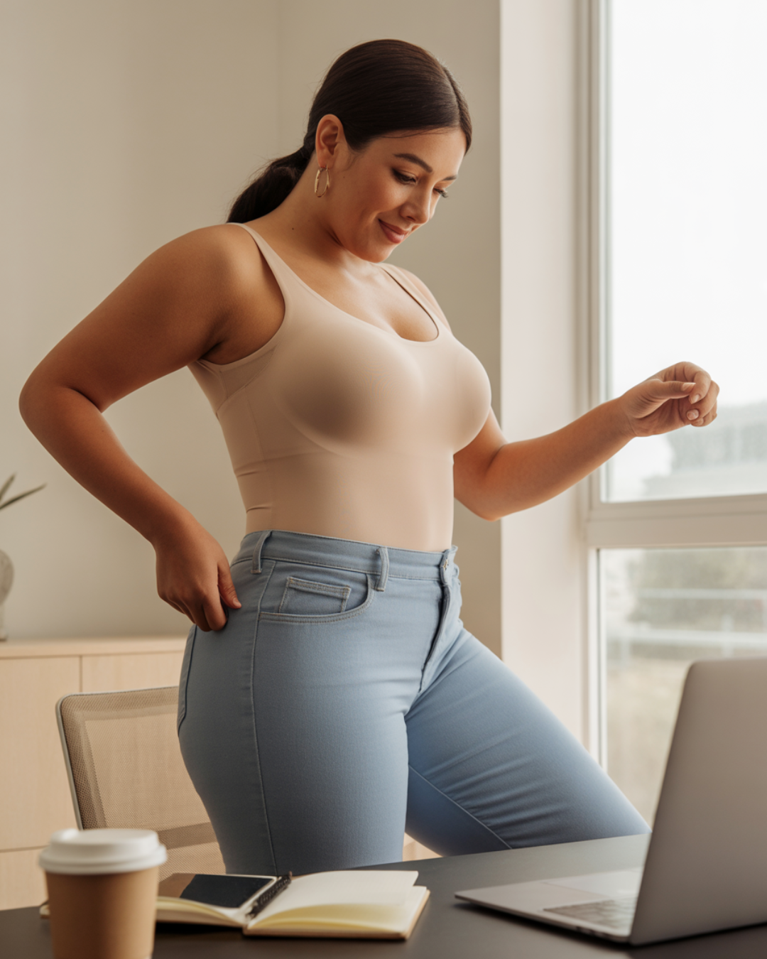 Short faja AZIA en la oficina